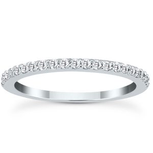 1/4 Carat TW White Diamond Band in 10K White Gold (K-L Color, I2-I3 Clarity)- RGF12897D