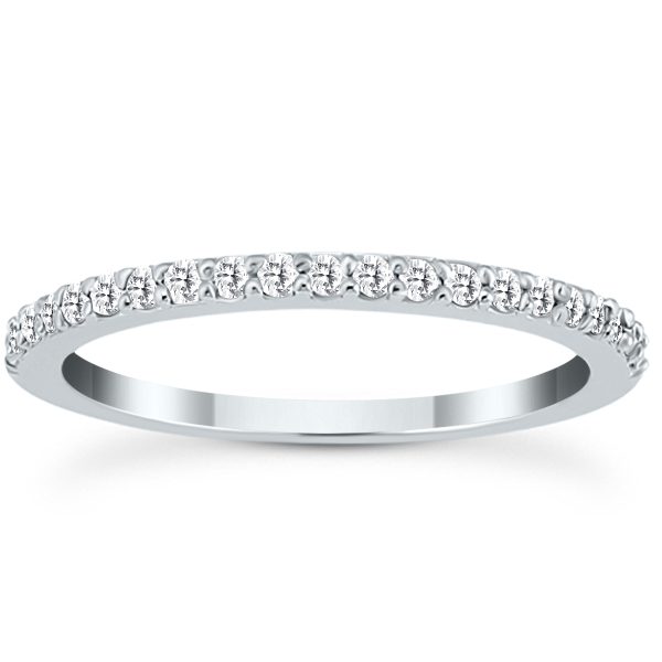 1/4 Carat TW White Diamond Band in 10K White Gold (K-L Color, I2-I3 Clarity)- RGF12897D