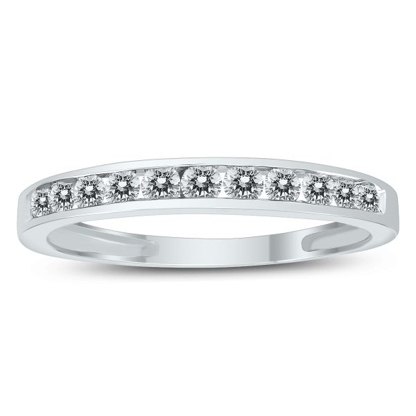 1/2 Carat TW Channel Set Diamond Band in 10K White Gold- RGF50288D