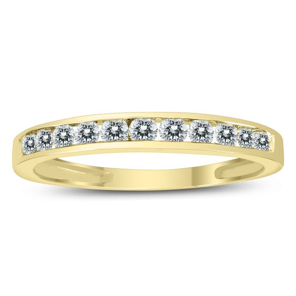 1/2 Carat TW Channel Set Diamond Band in 10K Yellow Gold- RGF50564D