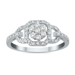 1/3 Carat TW Diamond Ring in 10K White Gold- RGF50998