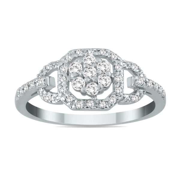 1/3 Carat TW Diamond Ring in 10K White Gold- RGF50998