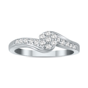 1/5 Carat TW Diamond Ring in 10K White Gold- RGF51272