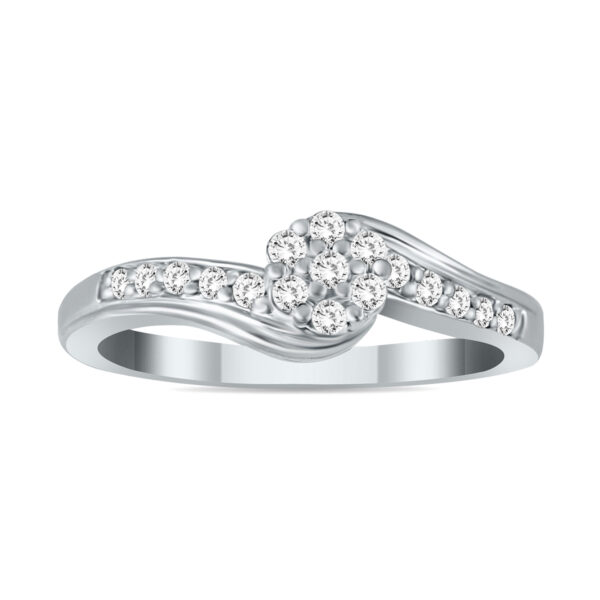 1/5 Carat TW Diamond Ring in 10K White Gold- RGF51272