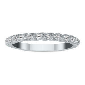 1/6 Carat TW Diamond Band in 10K White Gold- RGF51625