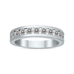 1 Carat TW Channel Set Diamond Band in 10K White Gold- RGF51721