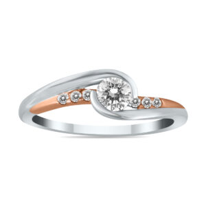 1/3 Carat TW Diamond Ring in Two Tone 10K Gold- RGF51968