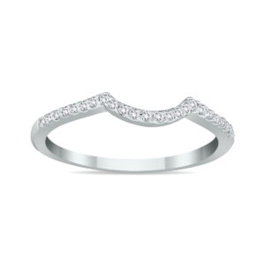 1/8 Carat TW Diamond Wedding Band in 14K White Gold- RGF51983