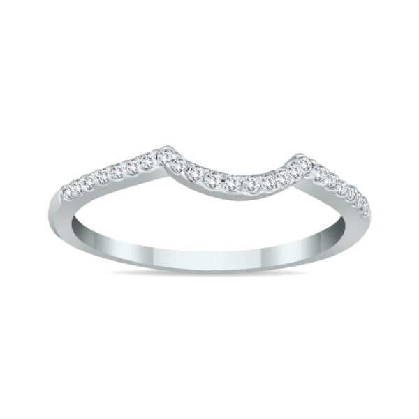 1/8 Carat TW Diamond Wedding Band in 14K White Gold- RGF51983