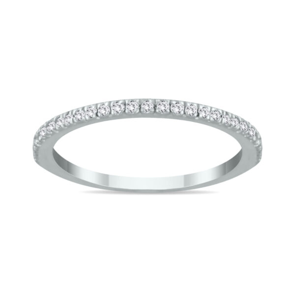 1/8 Carat TW Diamond Wedding Band in 14K White Gold- RGF54044