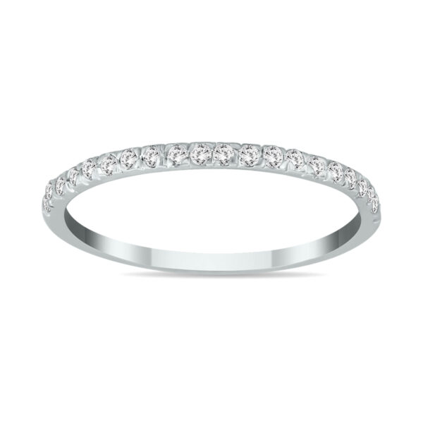 1/4 Carat TW Diamond Wedding Band in 14K White Gold- RGF55022
