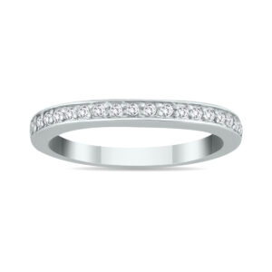 1/4 Carat TW Diamond Wedding Band in 14K White Gold- RGF55120