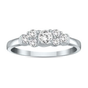 1/2 Carat TW Diamond Ring in 10K White Gold- RGF55179