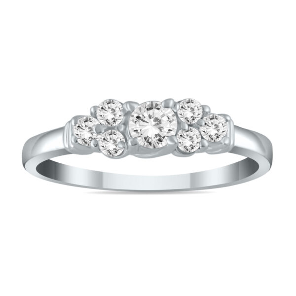 1/2 Carat TW Diamond Ring in 10K White Gold- RGF55179