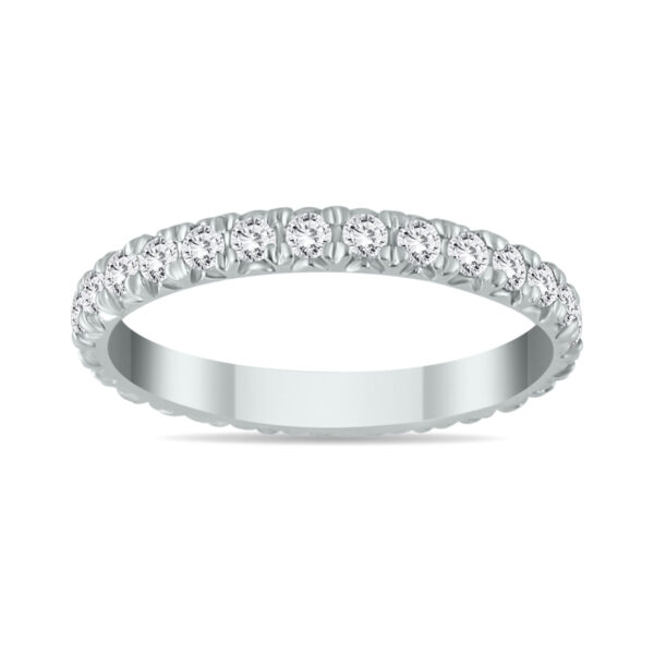 1 3/8 Carat TW Diamond Eternity Wedding Band in 14K White Gold- RGF55329