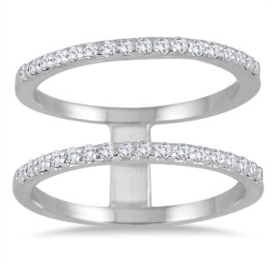 1/3 Carat TW Diamond Double Row Ring in 10K White Gold- RGF55890
