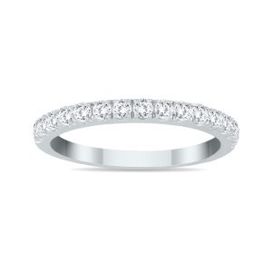 1/2 Carat TW Diamond Wedding Band in 10K White Gold- RGF56159