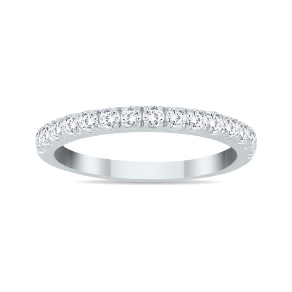1/2 Carat TW Diamond Wedding Band in 10K White Gold- RGF56159