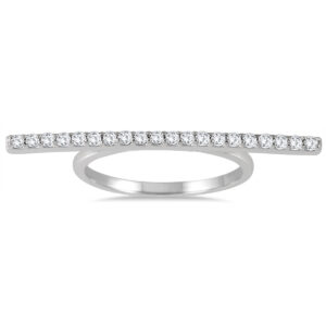 1/3 Carat TW Diamond Bar Ring in 14K White Gold- RGF56232