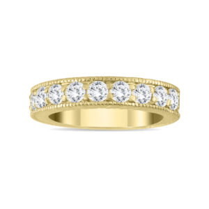 1 Carat TW Diamond Engraved Antique Ring in 10K Yellow Gold- RGF562384