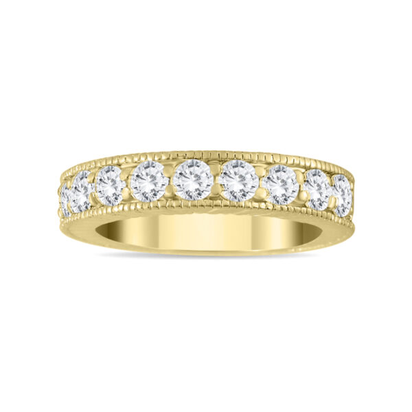 1 Carat TW Diamond Engraved Antique Ring in 10K Yellow Gold- RGF562384