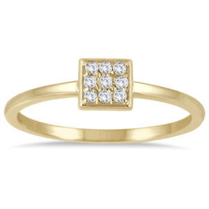 Stackable Diamond Ring 14k Yellow Gold- RGF562421
