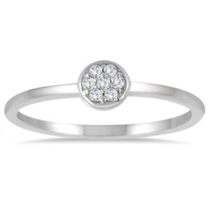 Stackable Diamond Ring in 14k White Gold- RGF56243