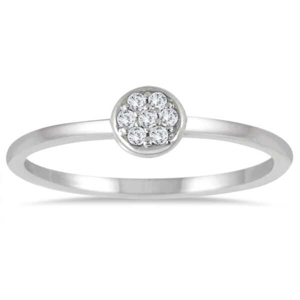 Stackable Diamond Ring in 14k White Gold- RGF56243