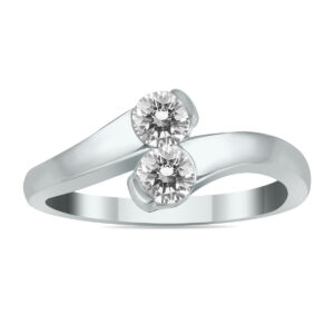 1/2 Carat TW Natural Diamond Unity Ring in 14K White Gold- RGF562463