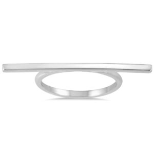Stackable Bar Ring in 14K White Gold- RGF56247