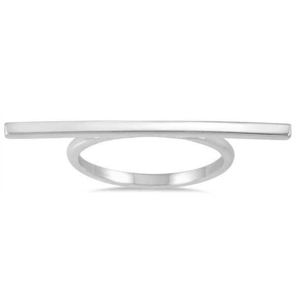 Stackable Bar Ring in 14K White Gold- RGF56247