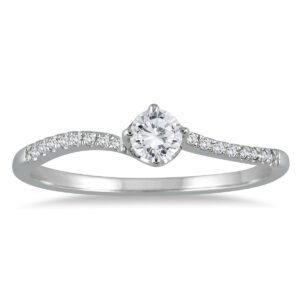 1/5 Carat TW Diamond Ring in 10K White Gold- RGF56653