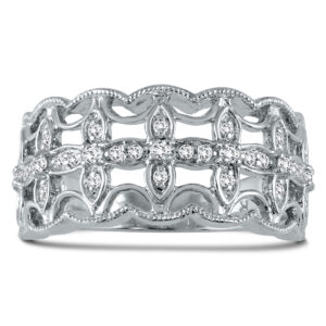1/4 Carat TW Diamond Fashion Ring in 10K White Gold- RGF56684