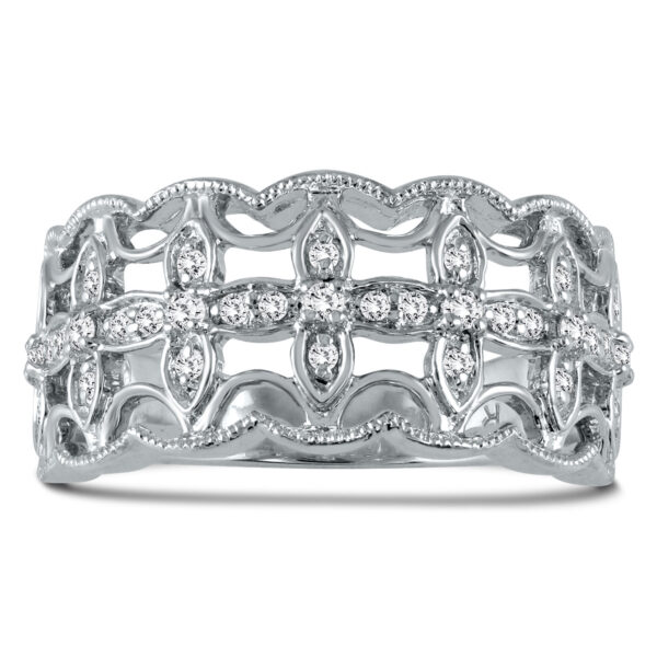 1/4 Carat TW Diamond Fashion Ring in 10K White Gold- RGF56684