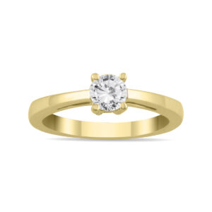 1/2 Carat Classic Diamond Solitaire Ring in 10K Yellow Gold- RGF56726
