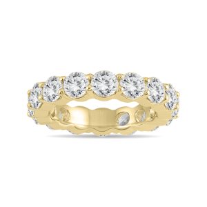AGS Certified Diamond Eternity Band in 14K Yellow Gold (4.62 - 5.61 CTW)- RGF56769