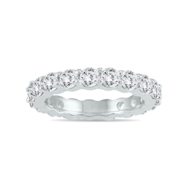 AGS Certified Diamond Eternity Band in 14K White Gold (2.55 - 3 CTW)- RGF56784