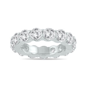 AGS Certified Diamond Eternity Band in 14K White Gold (5.20 - 6 CTW)- RGF56788