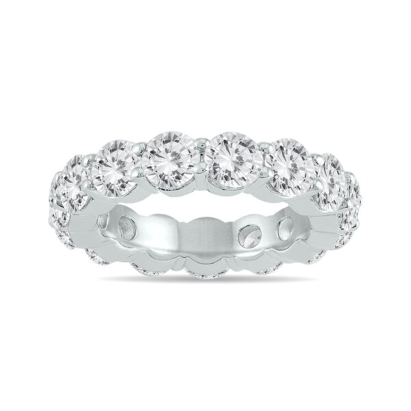 AGS Certified Diamond Eternity Band in 14K White Gold (5.20 - 6 CTW)- RGF56788