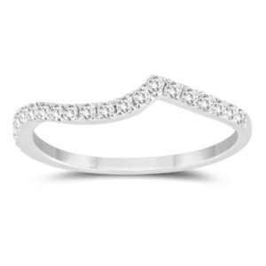 1/4 Carat TW Diamond Wedding Band in 10k White Gold- RGF56987