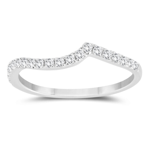 1/4 Carat TW Diamond Wedding Band in 10k White Gold- RGF56987
