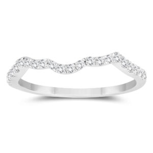 1/4 Carat TW Diamond Wedding Band in 10k White Gold- RGF56990