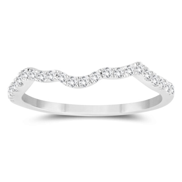1/4 Carat TW Diamond Wedding Band in 10k White Gold- RGF56990