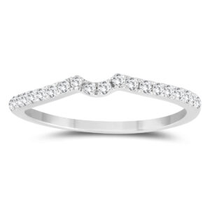 1/4 Carat TW Diamond Wedding Band in 10k White Gold- RGF57005