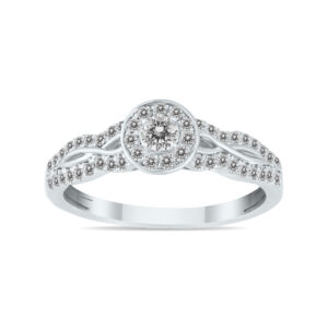1/2 Carat TW Diamond Engagement Ring in 10K White Gold- RGF57013