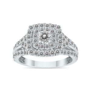 1 1/2 Carat TW Diamond Engagement Ring in 10k White Gold- RGF57057