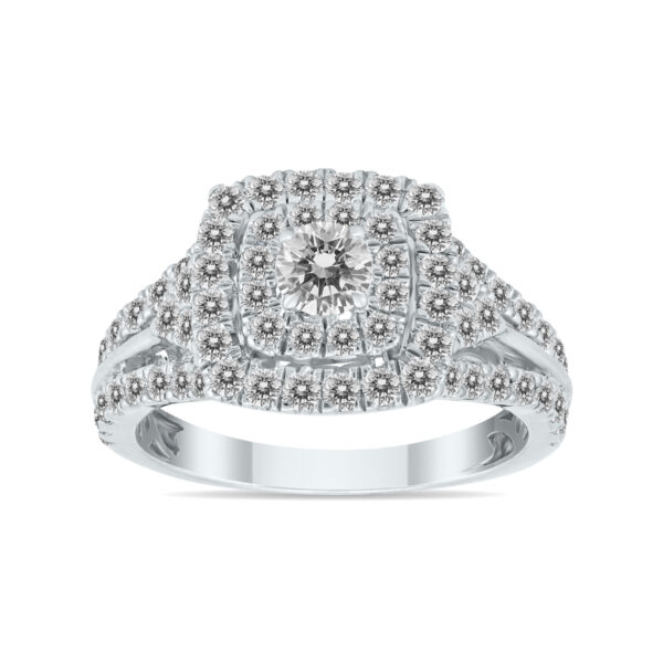 1 1/2 Carat TW Diamond Engagement Ring in 10k White Gold- RGF57057