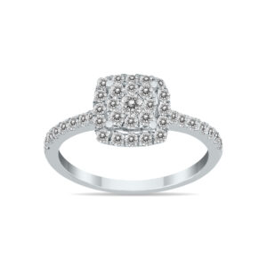3/4 Carat TW Diamond Engagement Ring in 10K White Gold- RGF57340