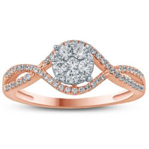 1/2 Carat TW Diamond Ring in 10K Rose Gold- RGF57519