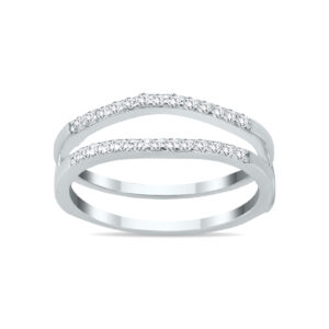 1/4 Carat TW Diamond Insert Ring in 10K White Gold- RGF57548